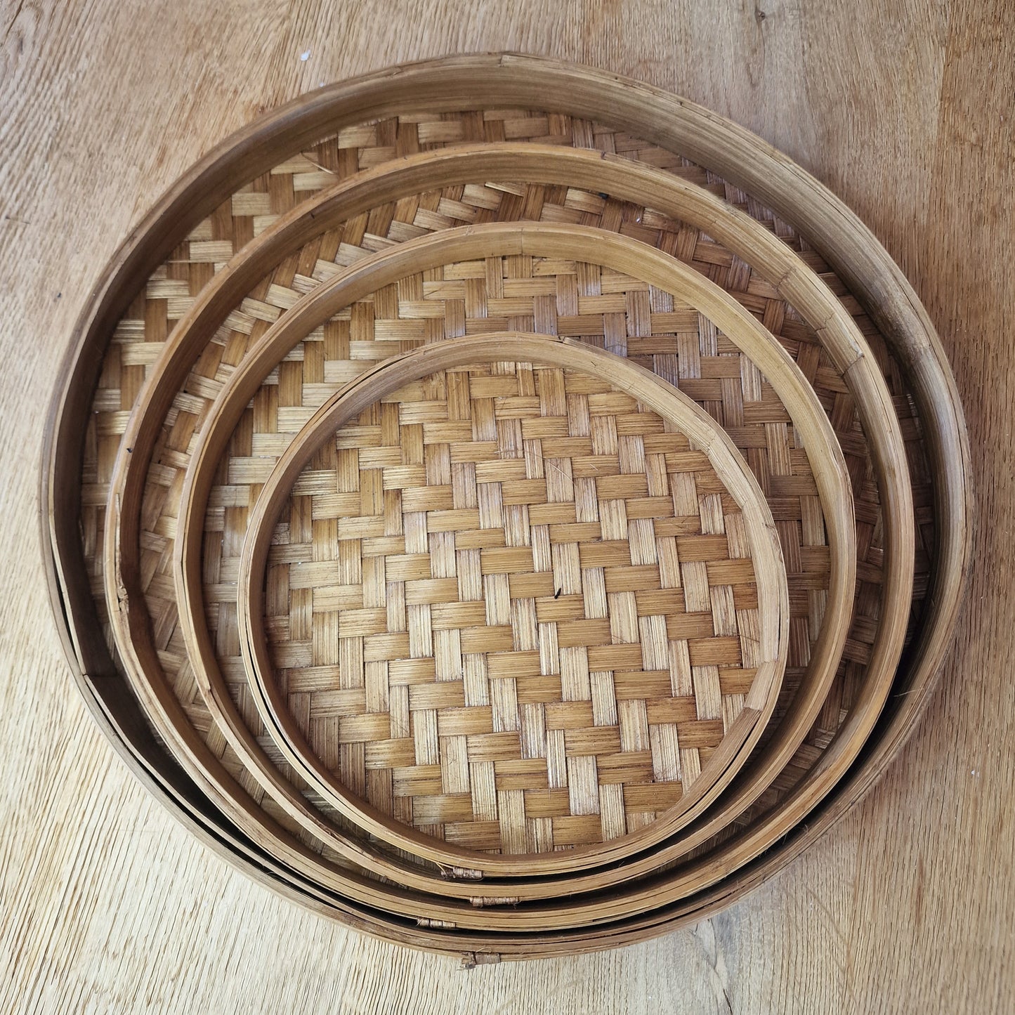 Bamboe dienbladen