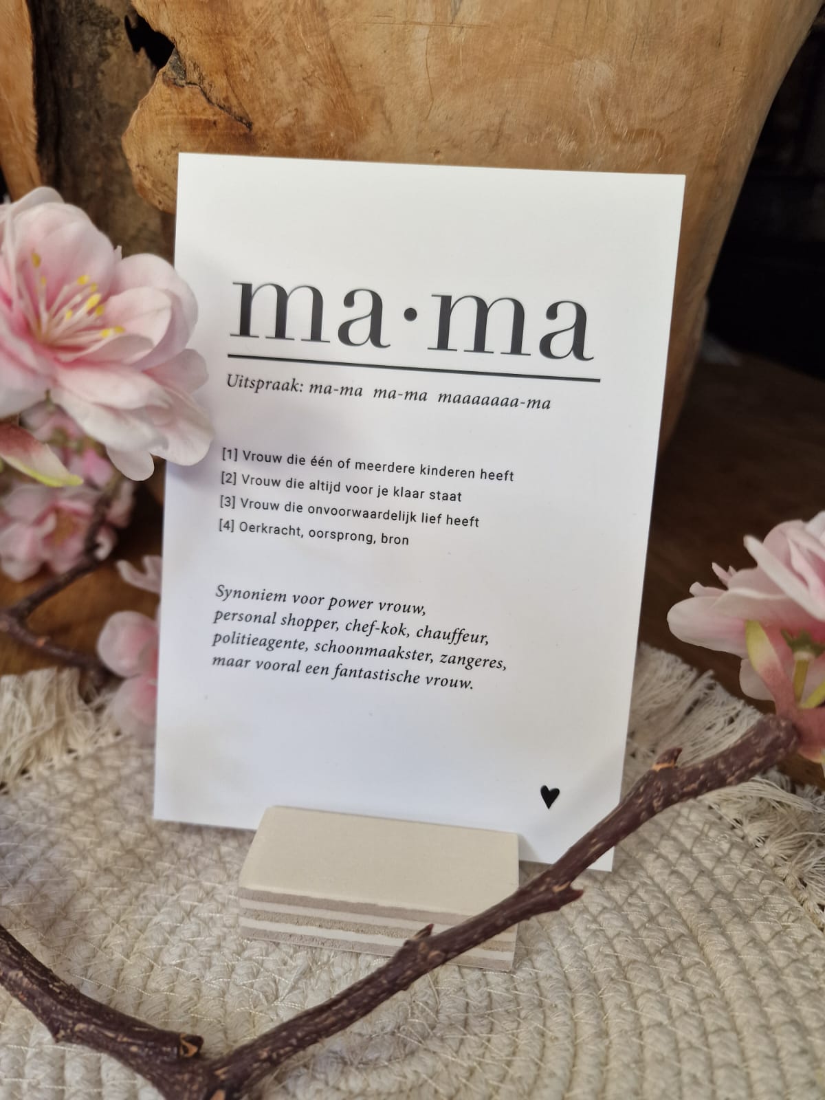 Ansichtkaart 'ma-ma'