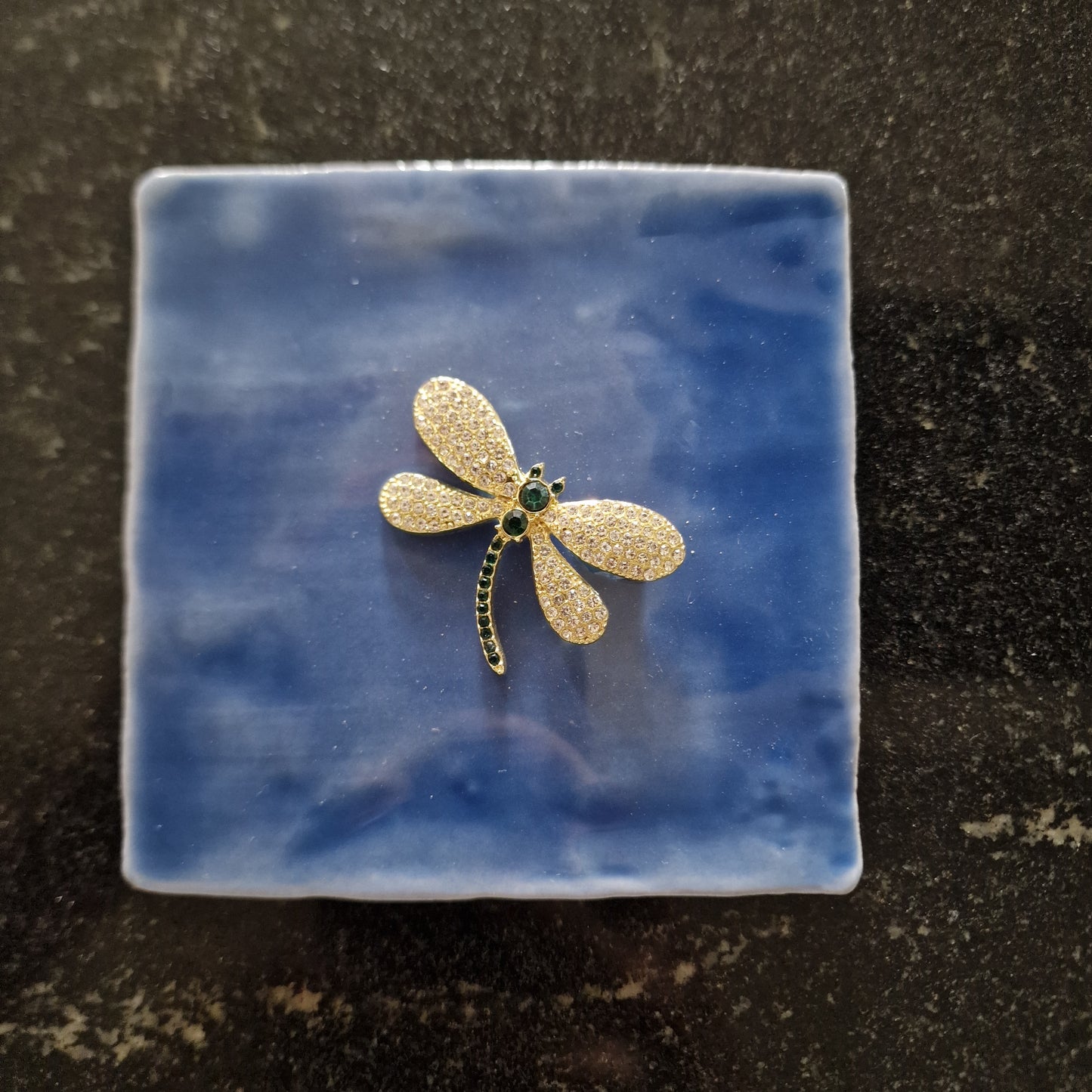 Tegeltje - 3D - Libelle - Blauw