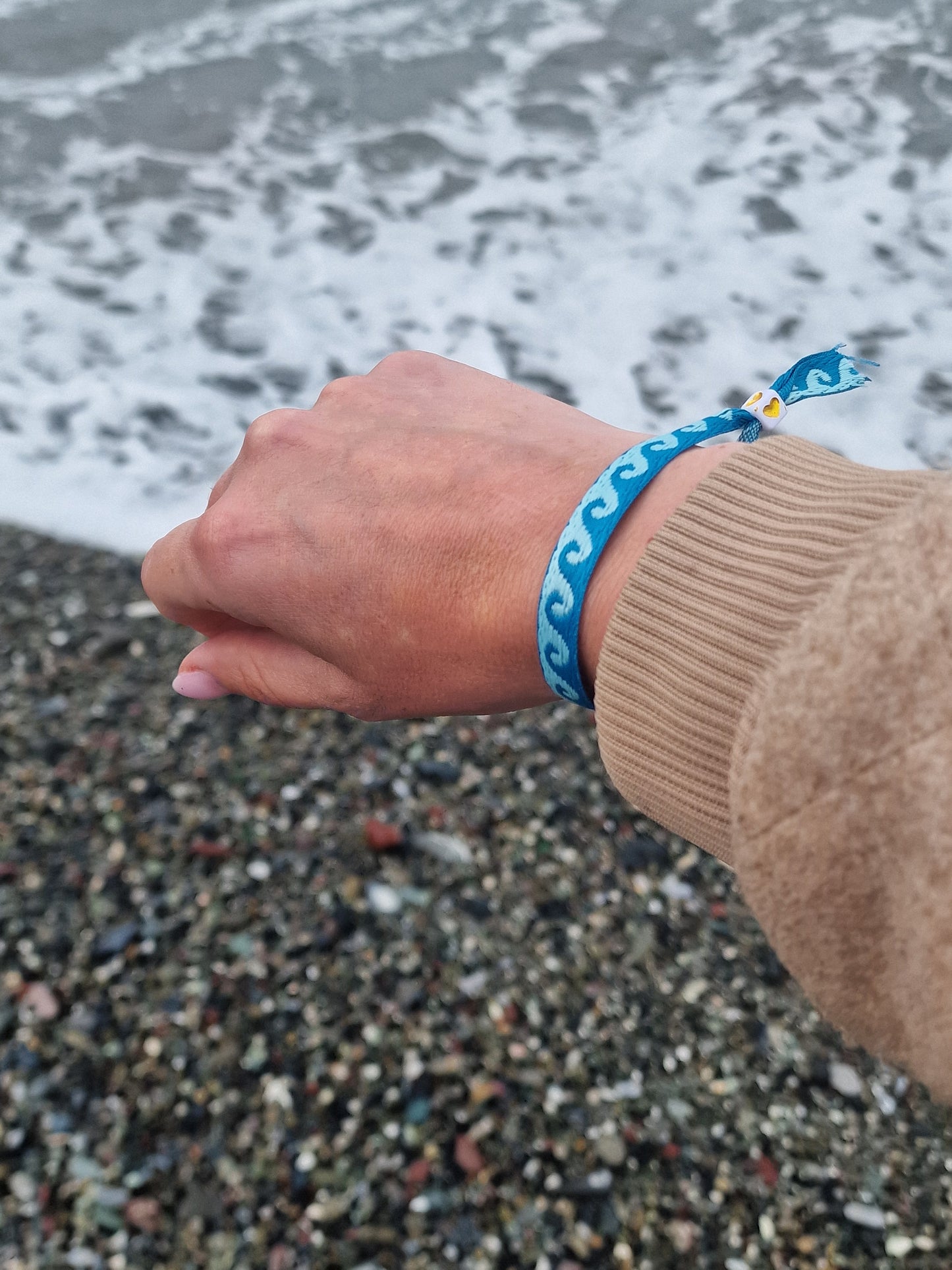Armbandje - Waves - Blauw