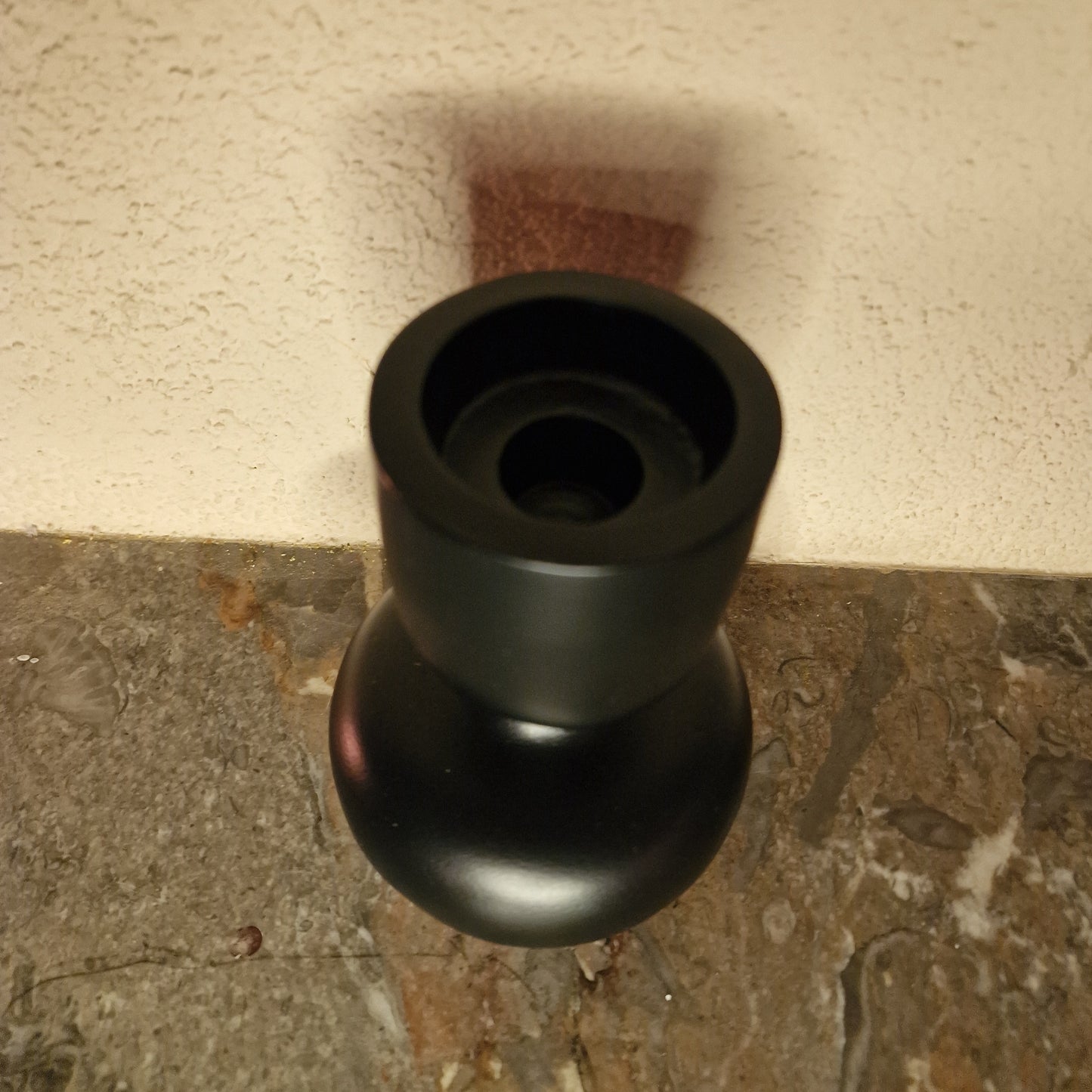 Kandelaar metaal - 9cm x 12cm - zwart