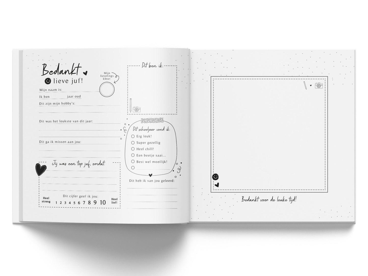 Afscheidsboekje - Liefste Juf