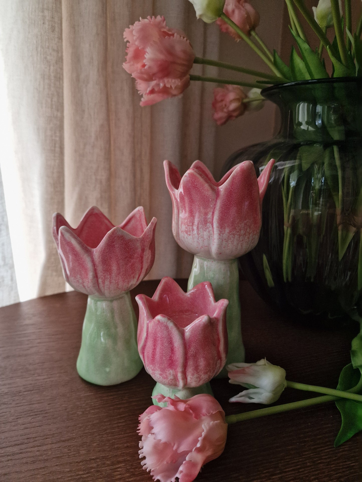 Vaasje Tulp - Keramiek - 10x9,5x19,7cm