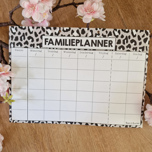 Familieplanner A4 - Luipaard