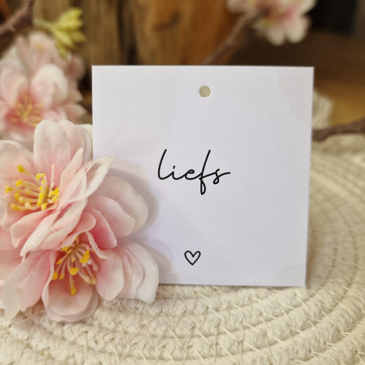 Cadeaulabel 'Liefs'