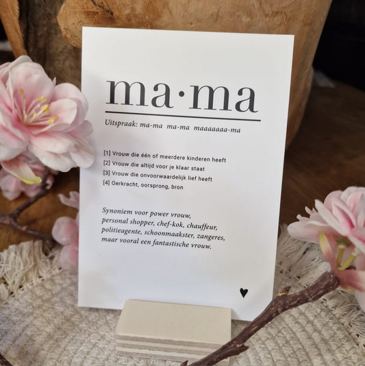 Ansichtkaart 'ma-ma'