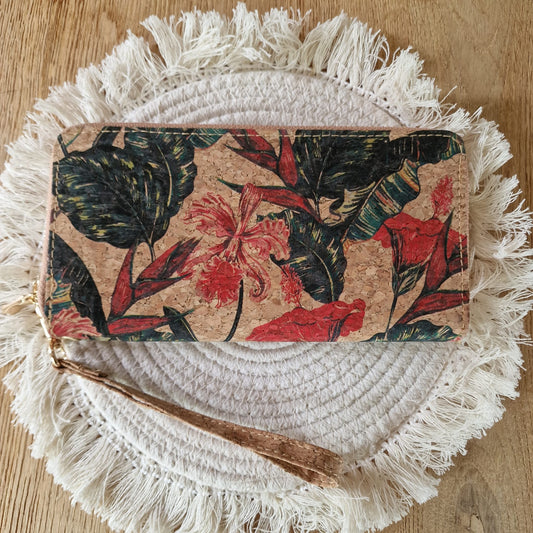 Portemonnee Kurk - Bloemen Jungle