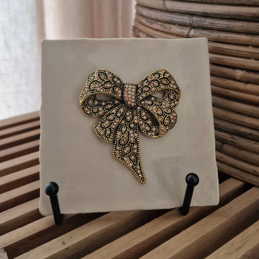 Tegeltje - 3D - Strik - Beige