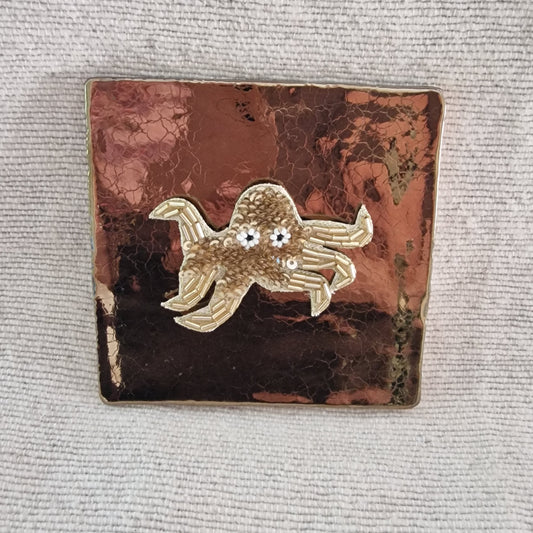 Tegeltje - 3D - Octopus - Brons