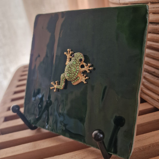 Tegeltje - 3D - Kikker - Groen