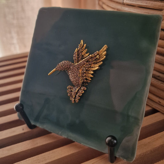 Tegeltje - 3D - Bird - Groen