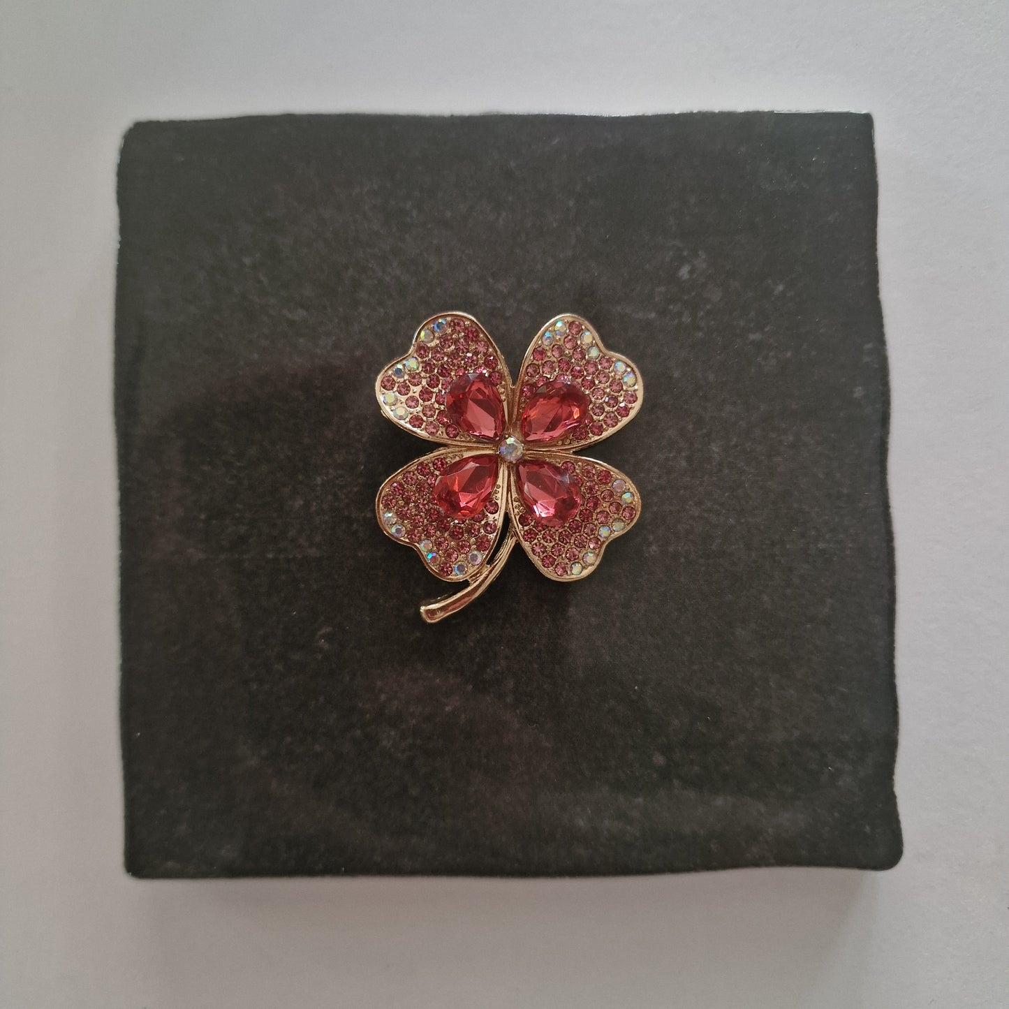 Tegeltje - 3D - Klavertje Vier Roze - Tegeltje naar keuze