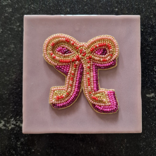 Tegeltje - 3D - Strik - Lila
