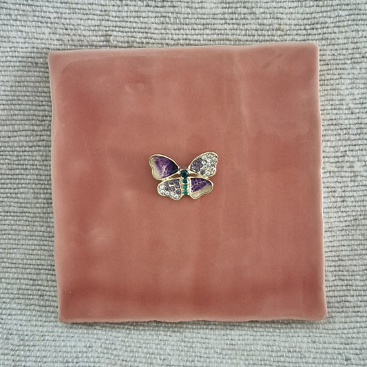 Tegeltje - 3D - Vlinder - Oud Roze