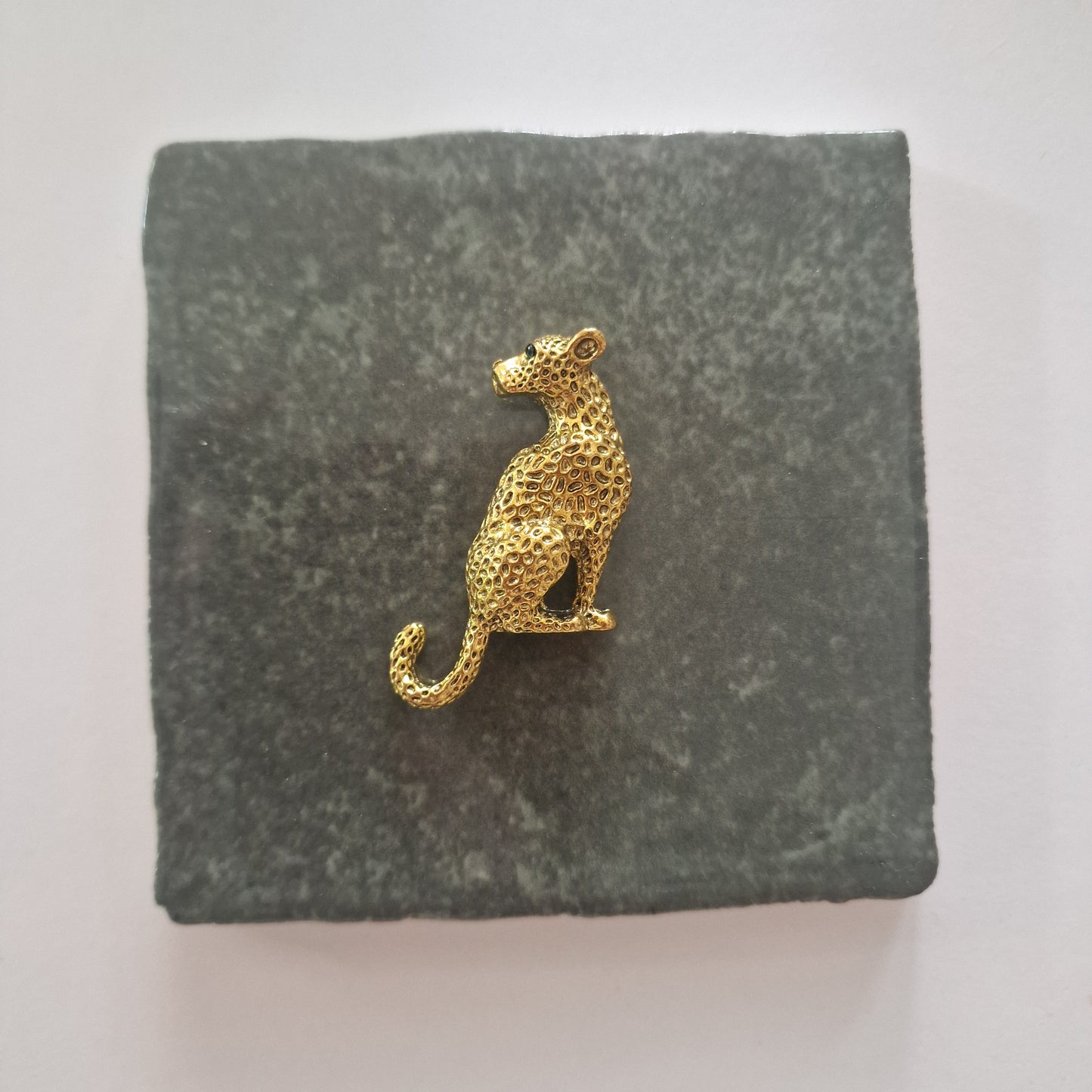 Tegeltje - 3D - Panter Goud - Tegeltje naar keuze