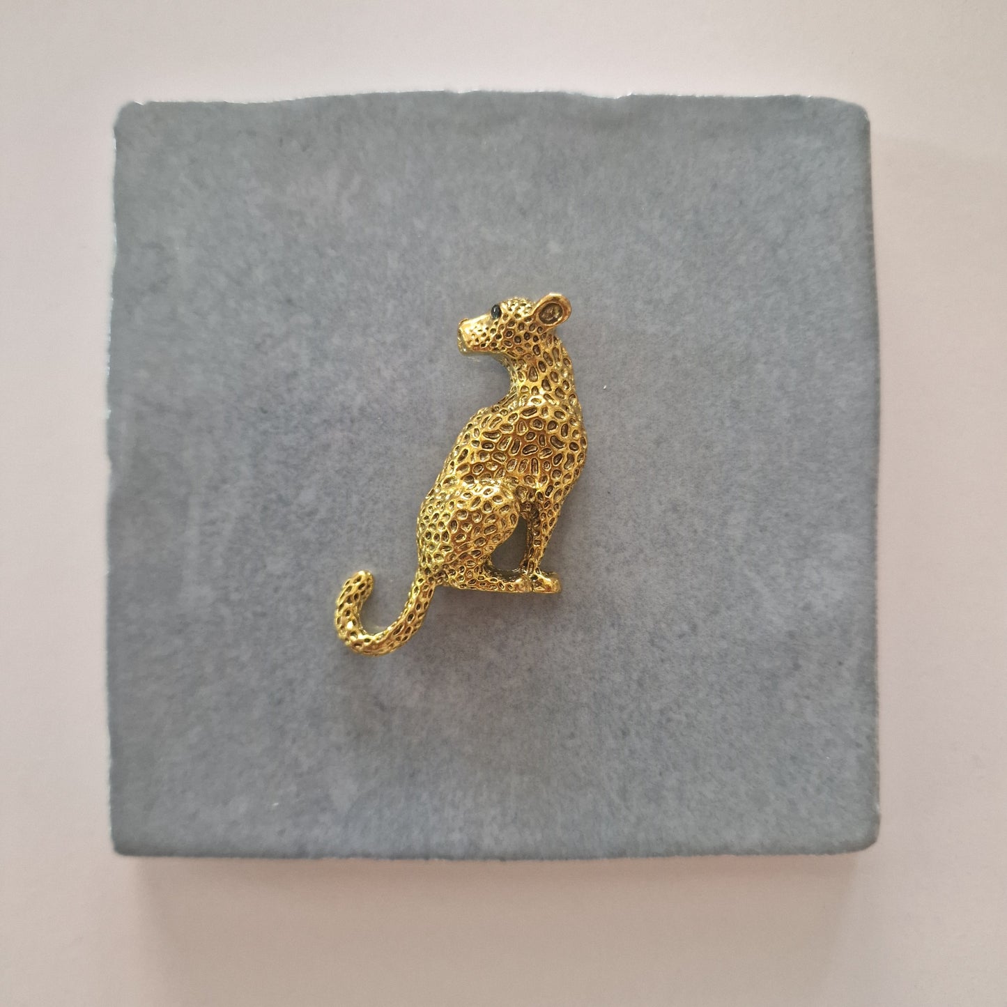 Tegeltje - 3D - Panter Goud - Tegeltje naar keuze