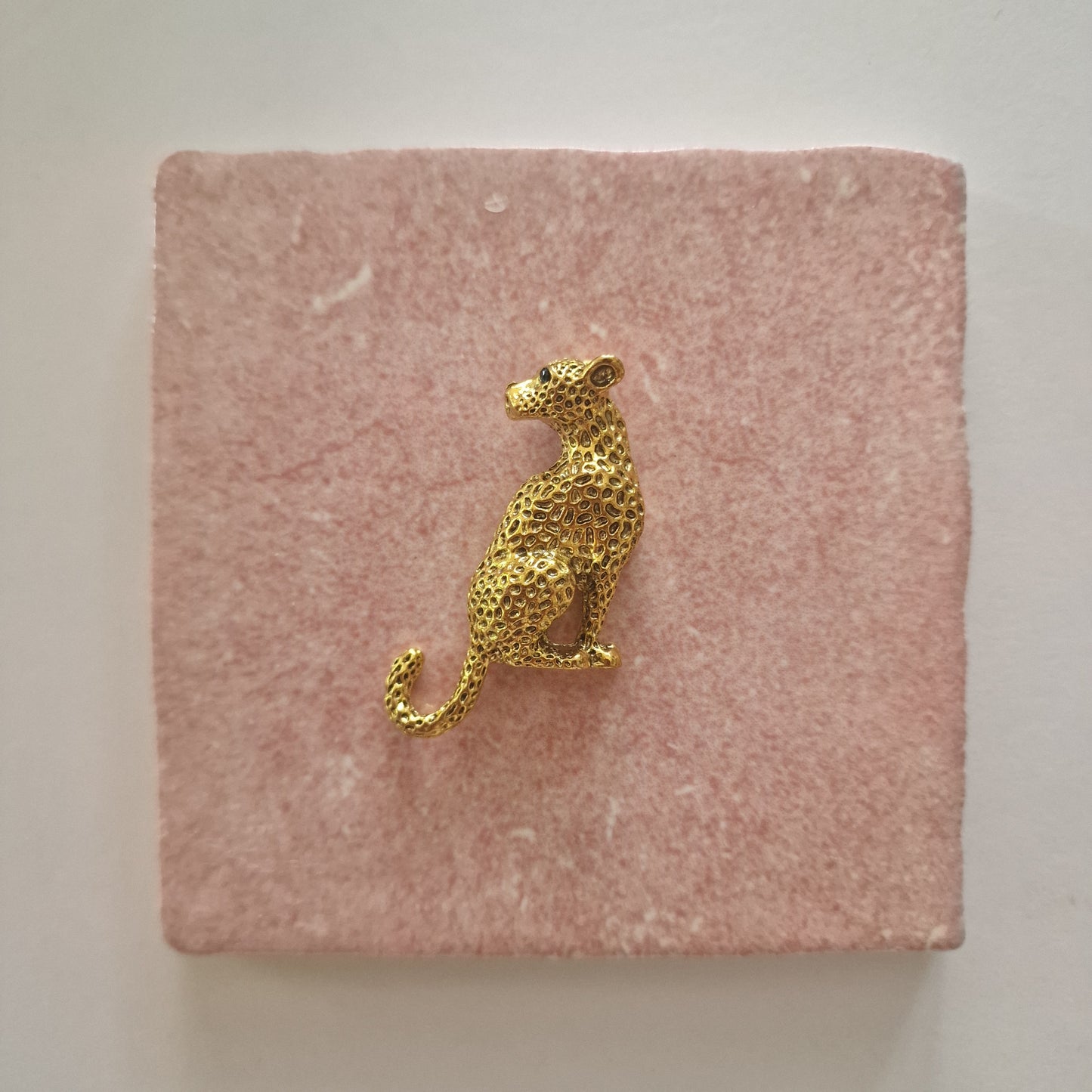 Tegeltje - 3D - Panter Goud - Tegeltje naar keuze