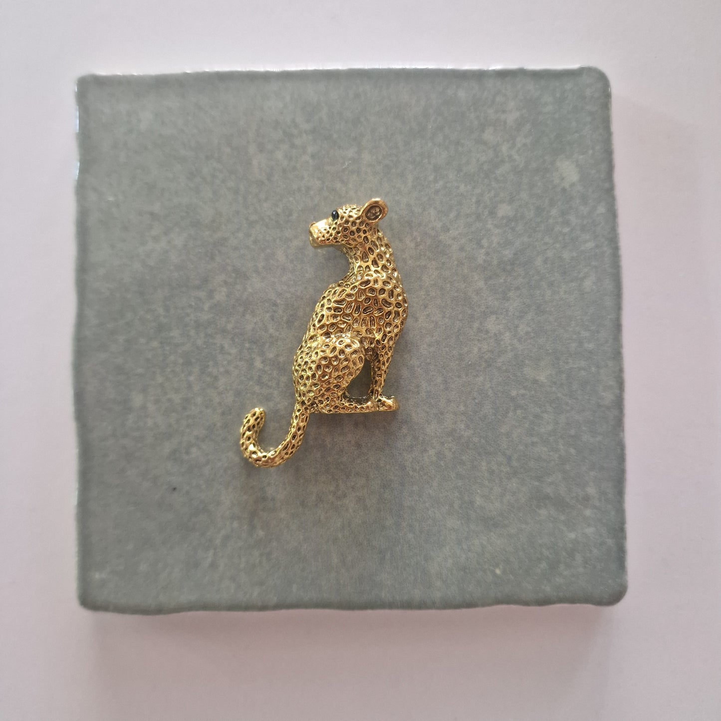 Tegeltje - 3D - Panter Goud - Tegeltje naar keuze