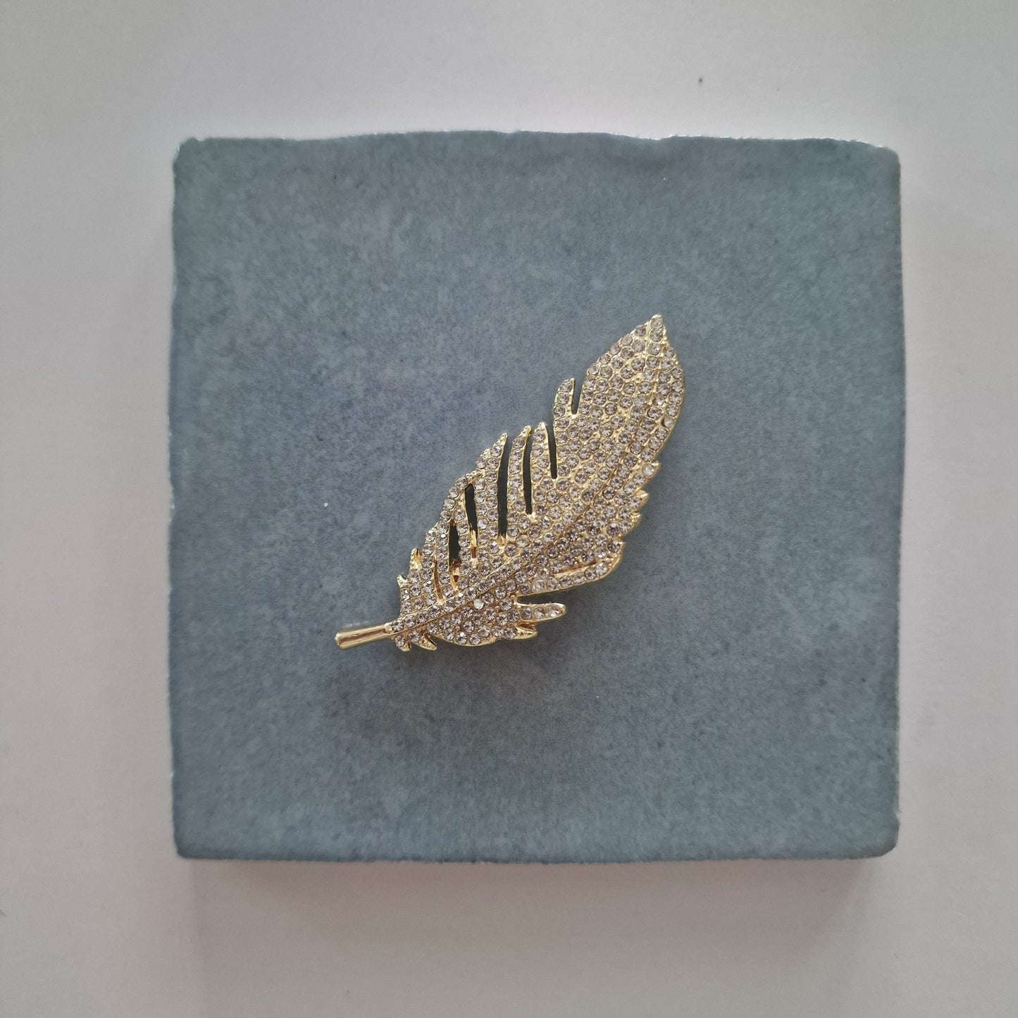 Tegeltje - 3D - Veertje Goud - Tegeltje naar keuze