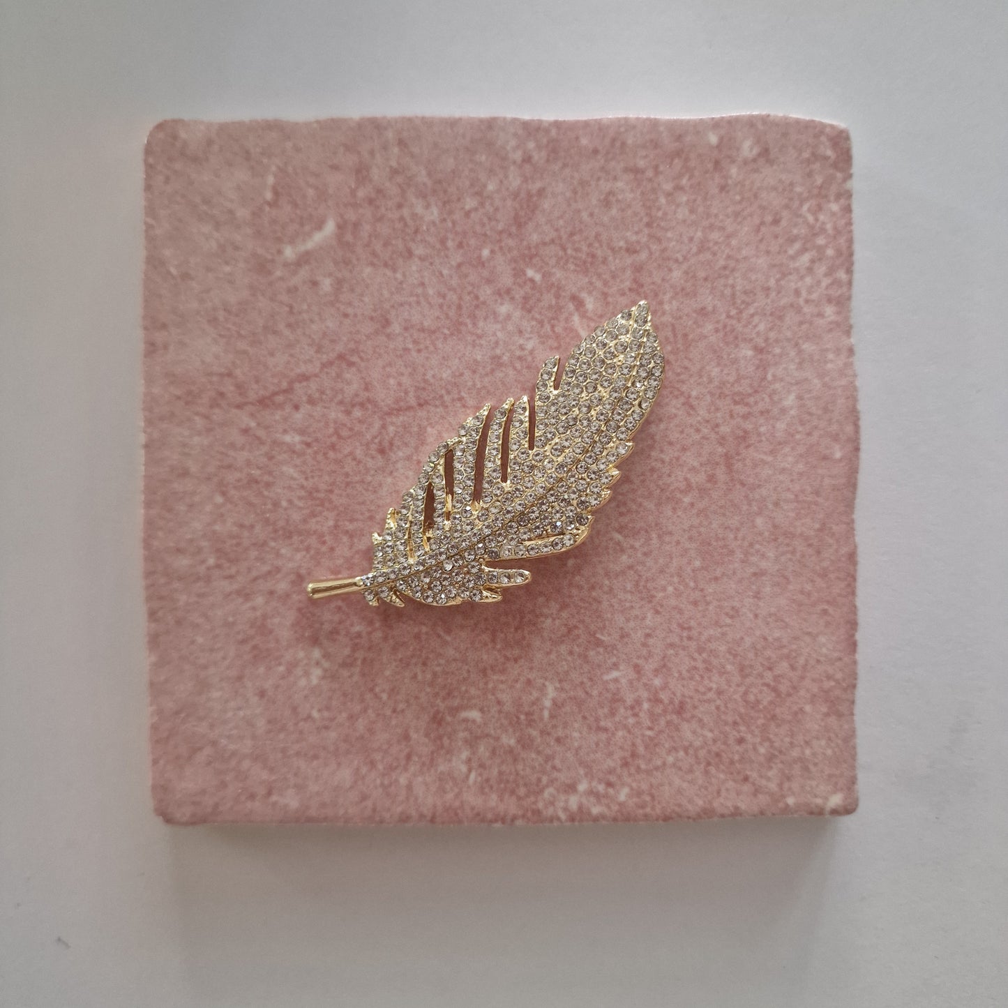 Tegeltje - 3D - Veertje Goud - Tegeltje naar keuze