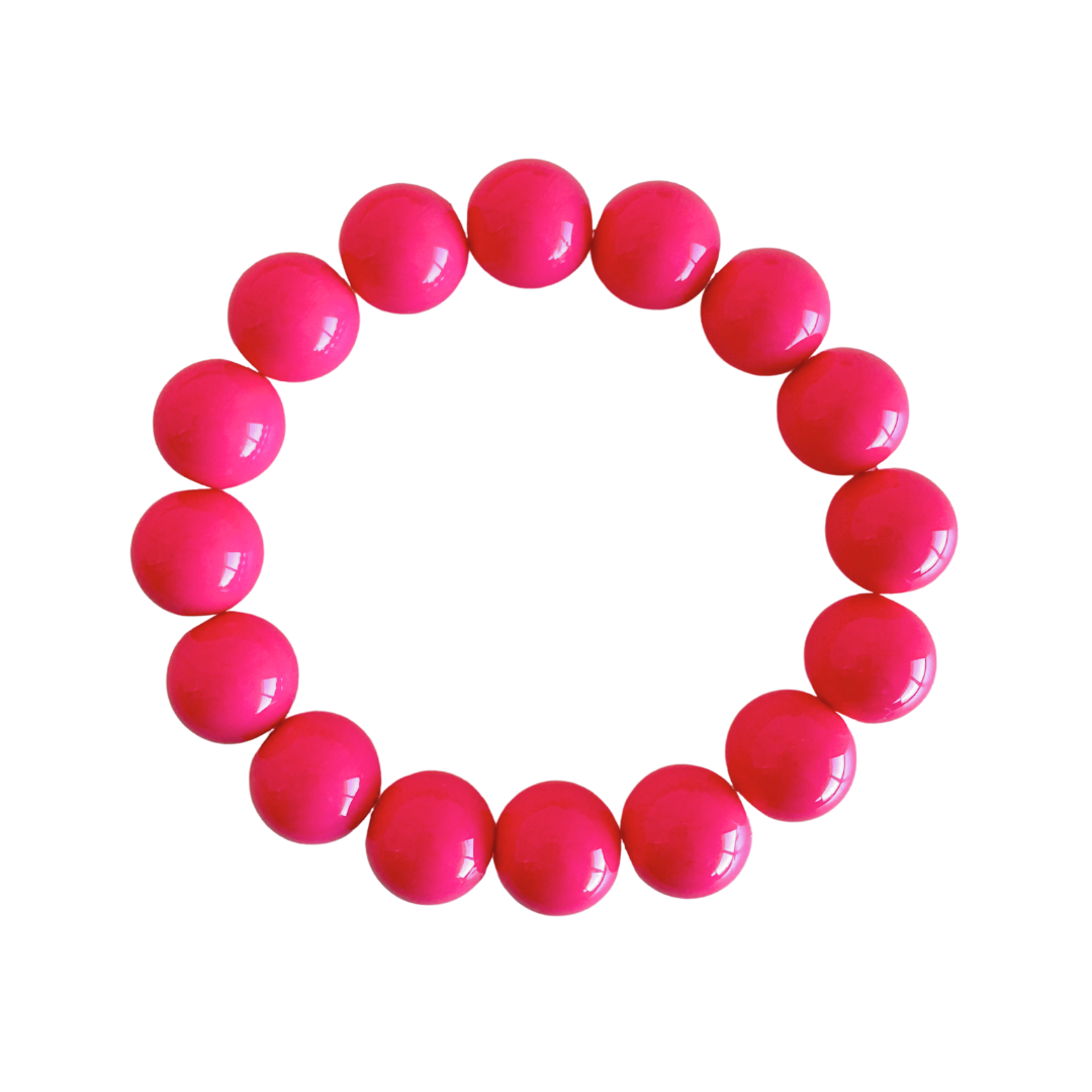 Bold Beads Armband | Pink - 14 mm