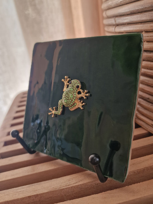 Tegeltje - 3D - Kikker - Groen