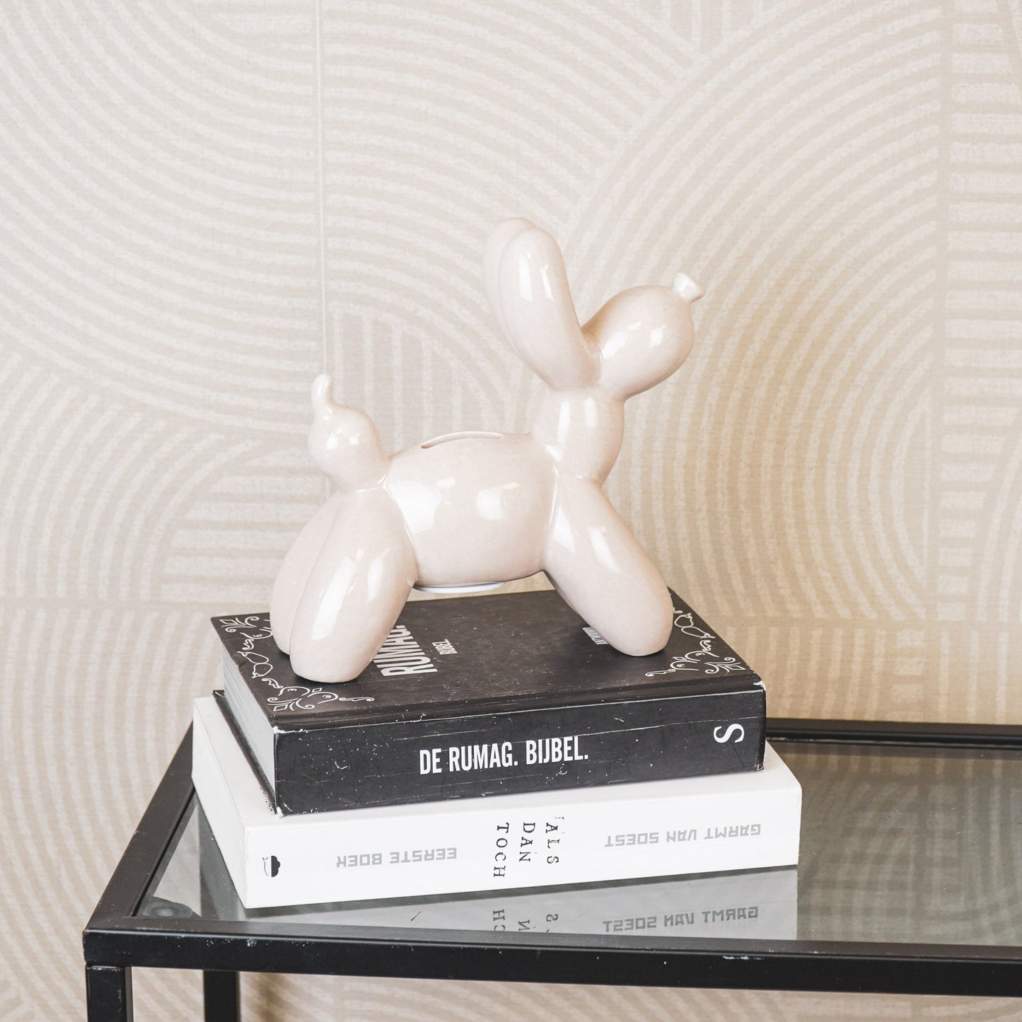Spaarpot - Balloon Dog - Sand - 17x7x17cm