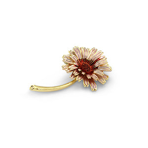 Statement broche - Bloem Pink Gold
