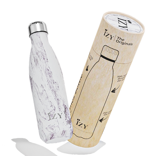 IZY - Thermosfles 500ml - Marmer Wit