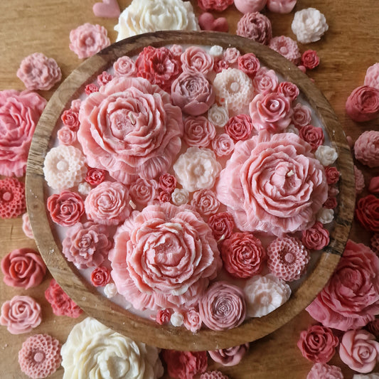 Schaal kaars - Pink Passion