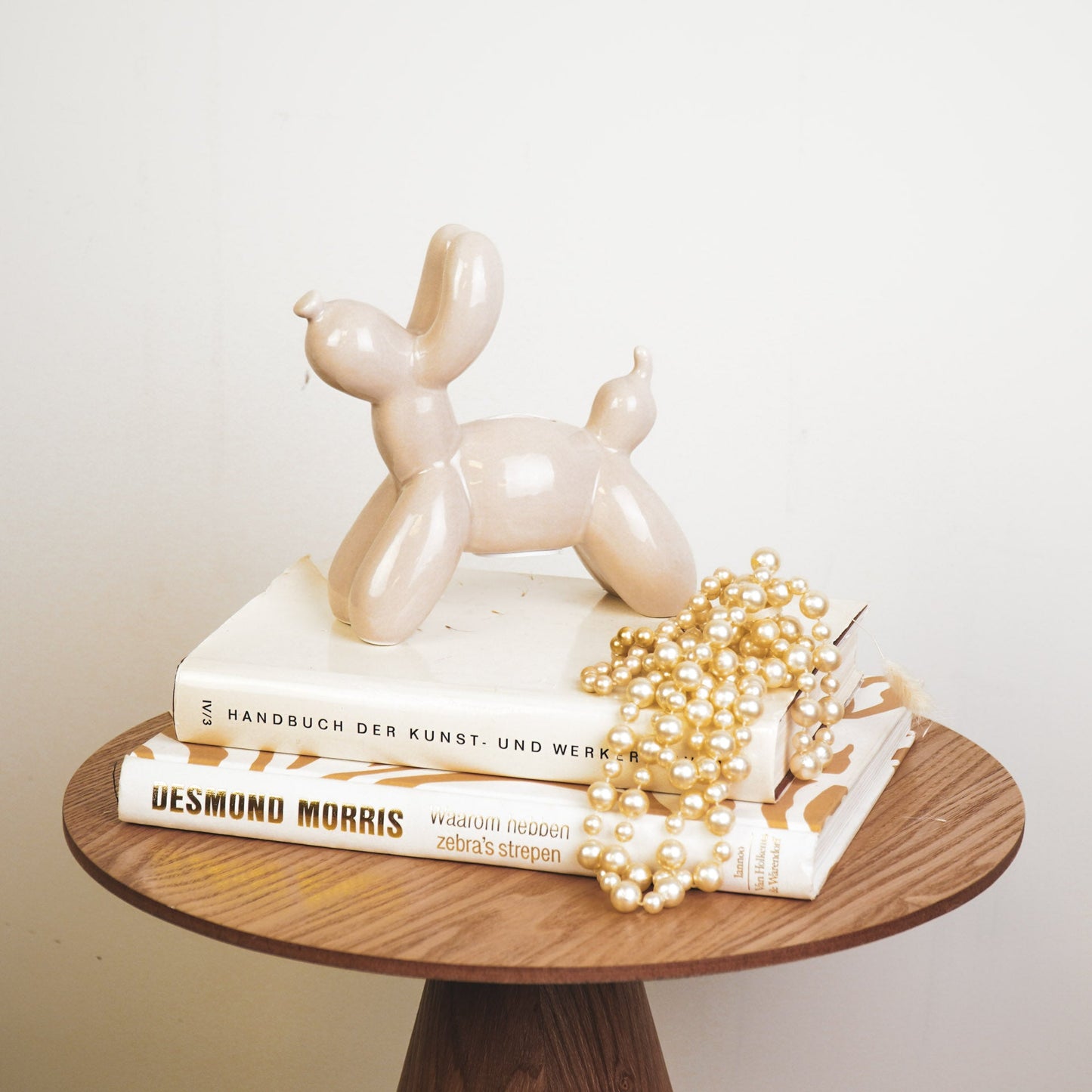 Spaarpot - Balloon Dog - Sand - 17x7x17cm