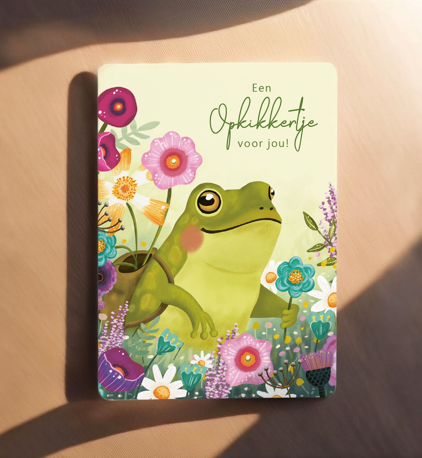 Ansichtkaart 'Opkikkertje'