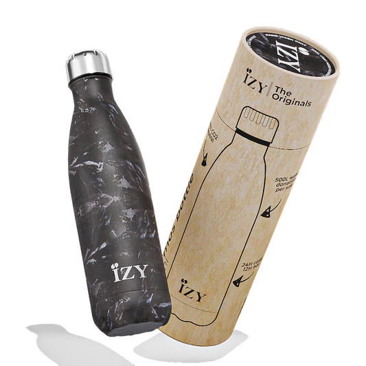 IZY - Thermosfles 500ml - Marmer Zwart
