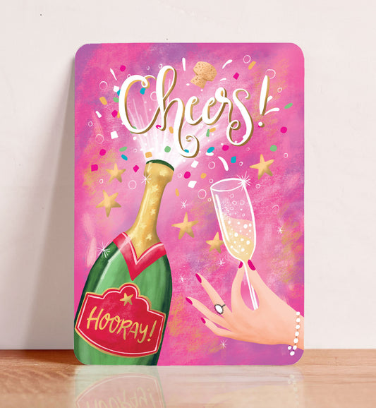 Ansichtkaart 'Cheers!'