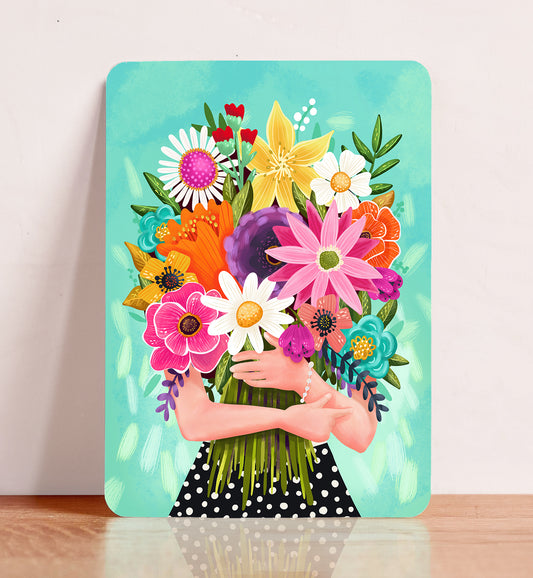 Ansichtkaart 'Flowers'