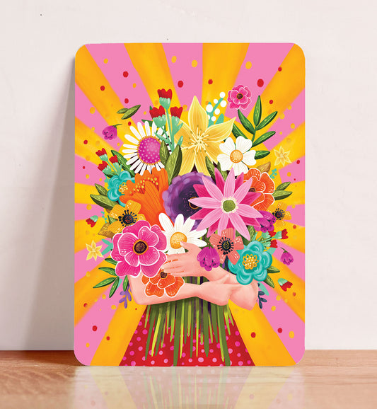Ansichtkaart 'Flowers'