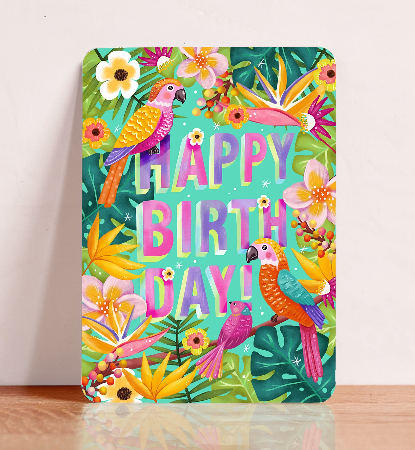 Ansichtkaart 'Happy Birthday'