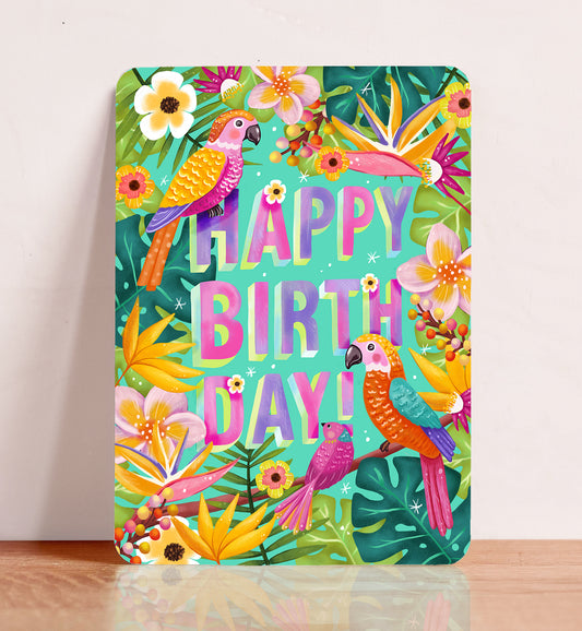Ansichtkaart 'Happy Birthday'